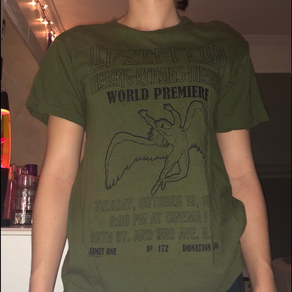 LED ZEPPELIN GREEN T-SHIRT